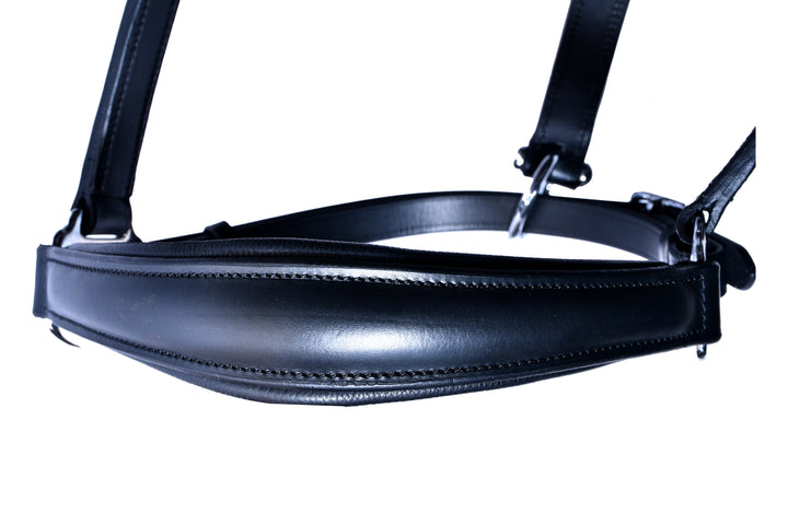 #4 Padded Leather Halter w/Adj.Nose Band,Clip Throat Latch - Bridleberry Leather Tack Co.