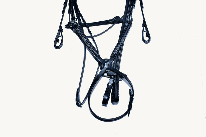 #13 Figure "8" w/Fancy Stitched Design Bridle w/Laced Reins