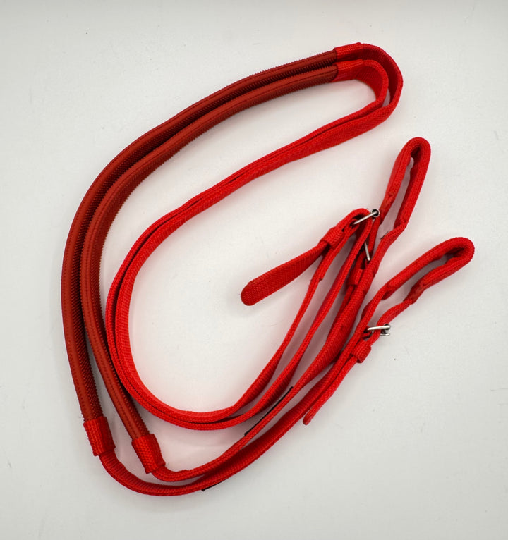 Nylon Racing Tack Rubber Reins w/ Buckle Ends