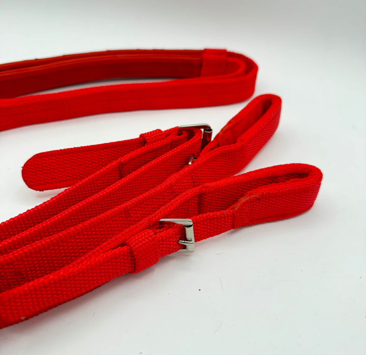 Nylon Racing Tack Rubber Reins w/ Buckle Ends