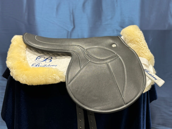 Racing Tack-Leather Exercise Saddle w/Stainless Steel Hardware - Bridleberry Leather Tack Co.