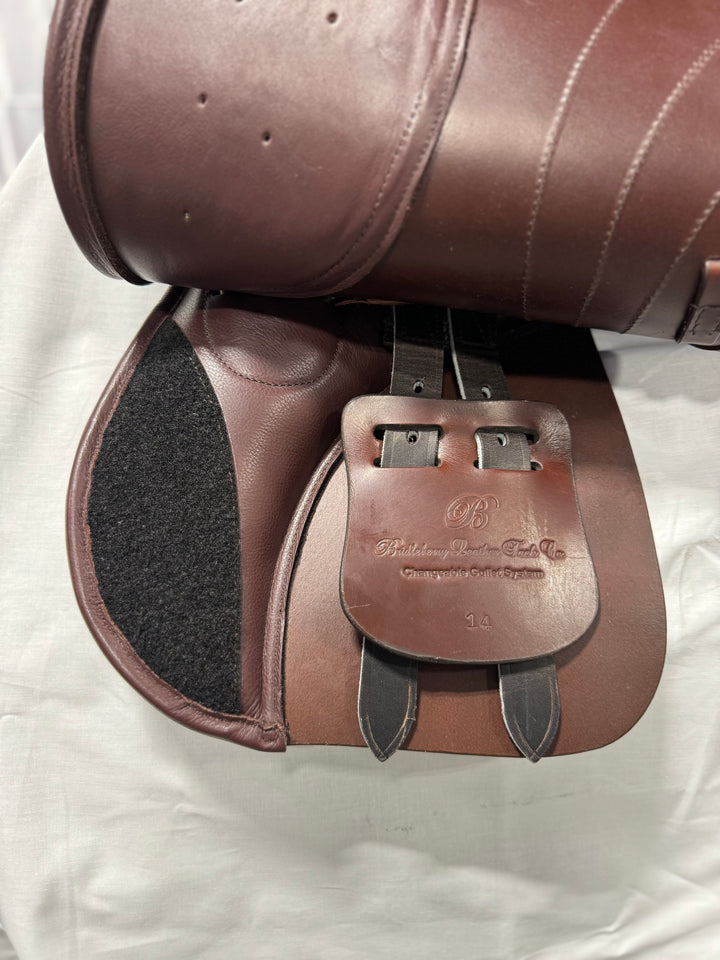 Saddle-English All Purpose / Hunter Style  Havana Leather Saddle - Bridleberry Leather Tack Co.