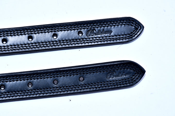 Racing Tack-Leather Triple Stitched Stirrup Leathers w/ Roller Buckles - Bridleberry Leather Tack Co. 