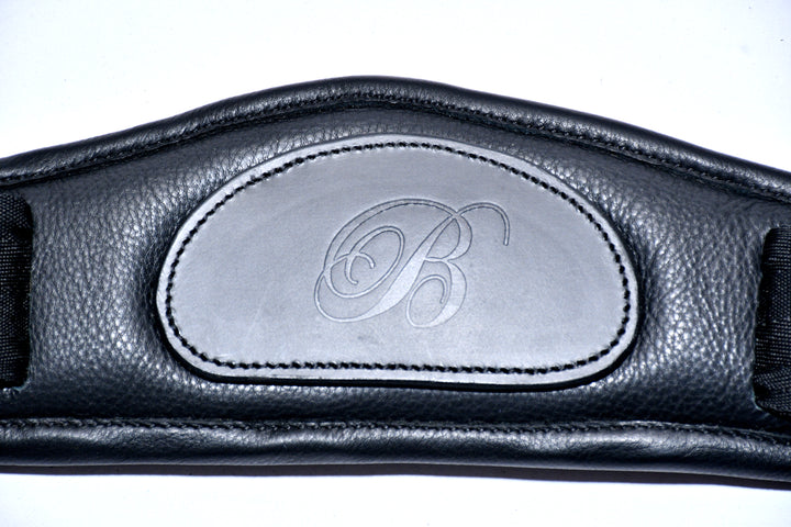 Contoured Shaped Leather Dressage Girth w/ Performance Gel & Memory Foam