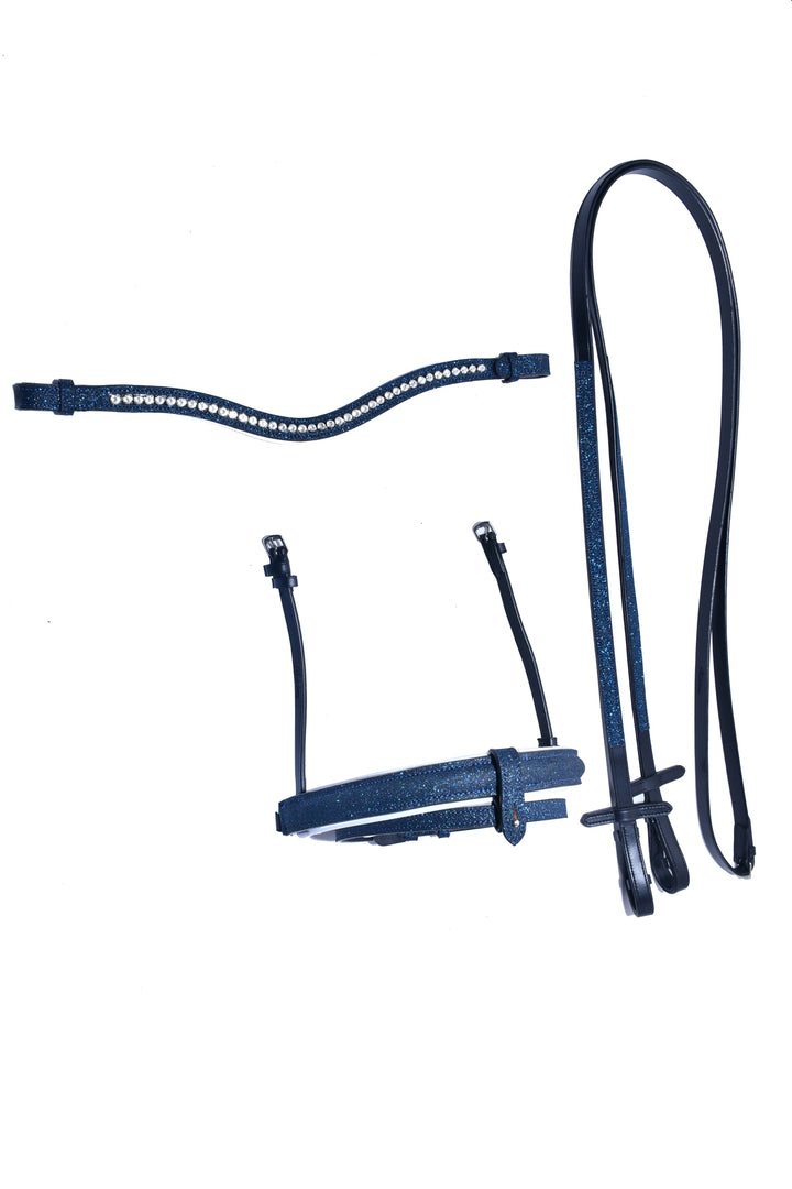 Sparkle 4 Piece Accessories Set, Browband, Noseband w/Removable Flash & Reins