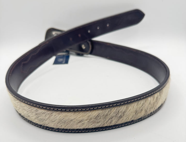 #503 Belt Hand Tooled Cowhide Floral Leather Design