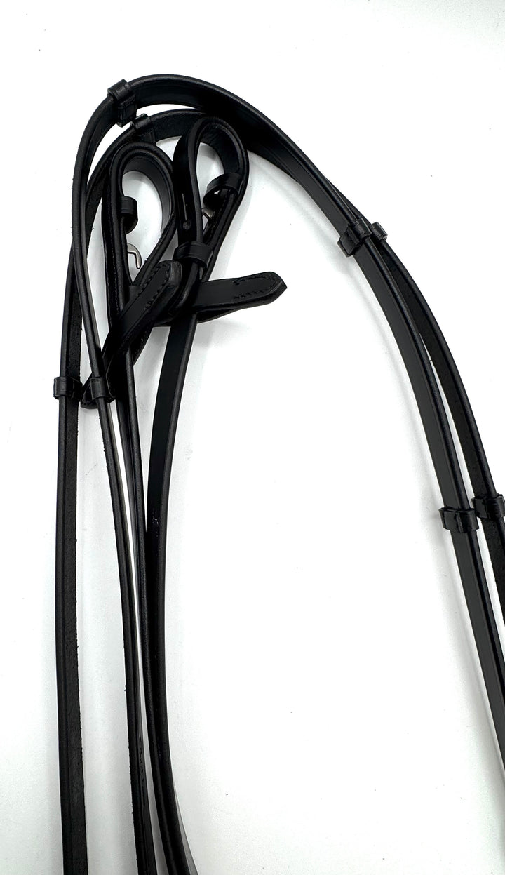 Reins- Plain Full Grain English Leather w/Stops