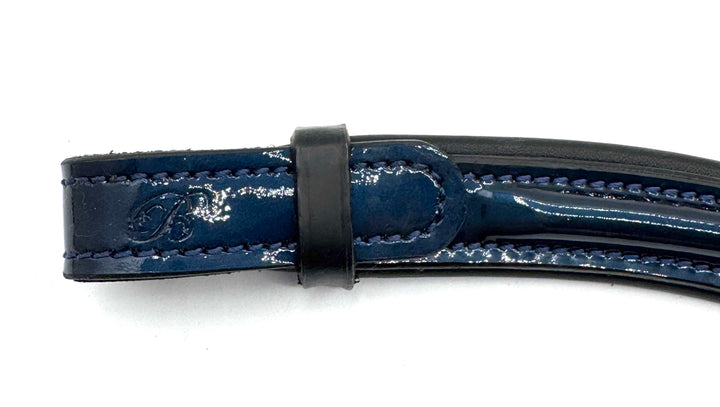 #208 Blue Patent Leather Browband