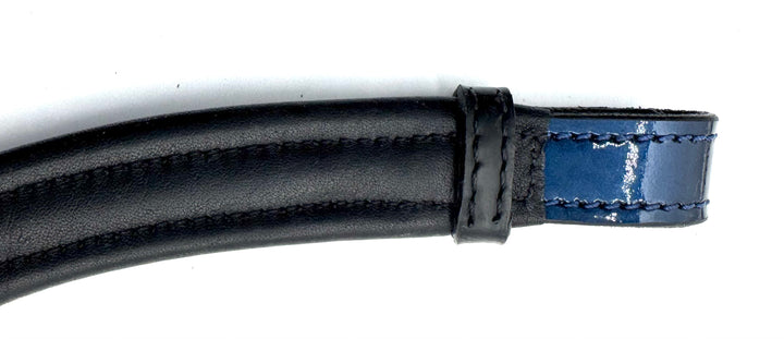 #208 Blue Patent Leather Browband