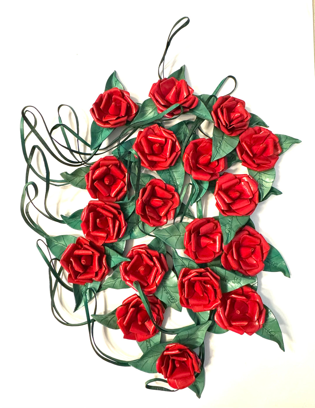 Leather Rose Charms