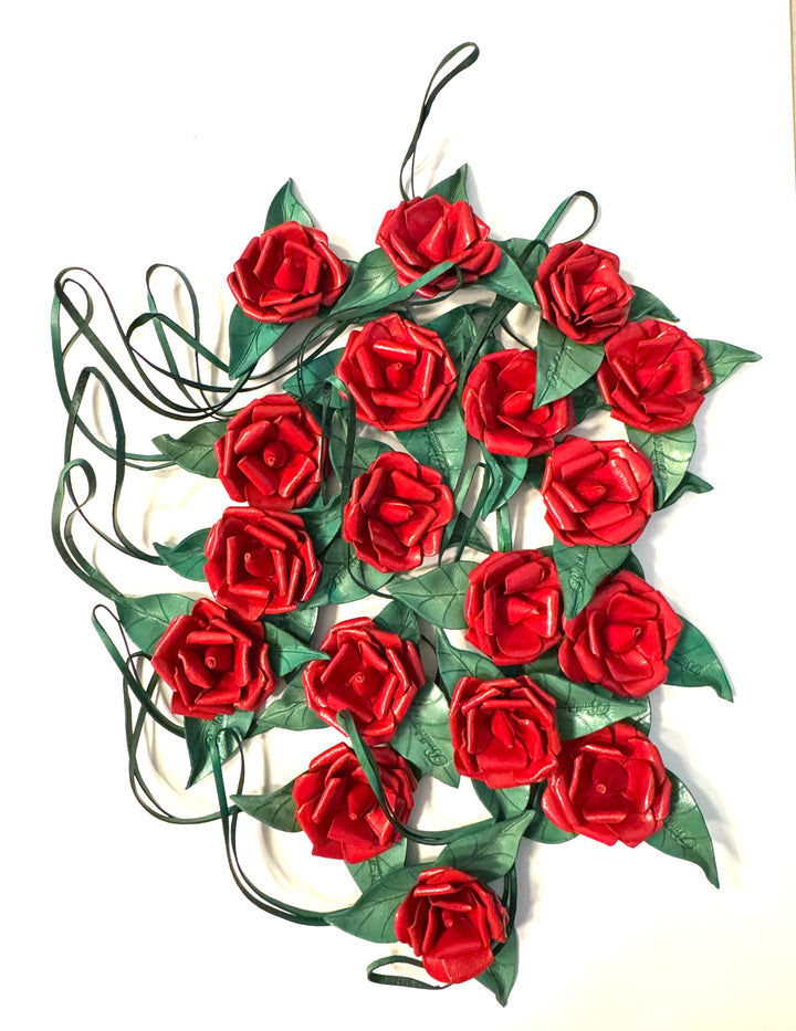 Leather Rose Charms