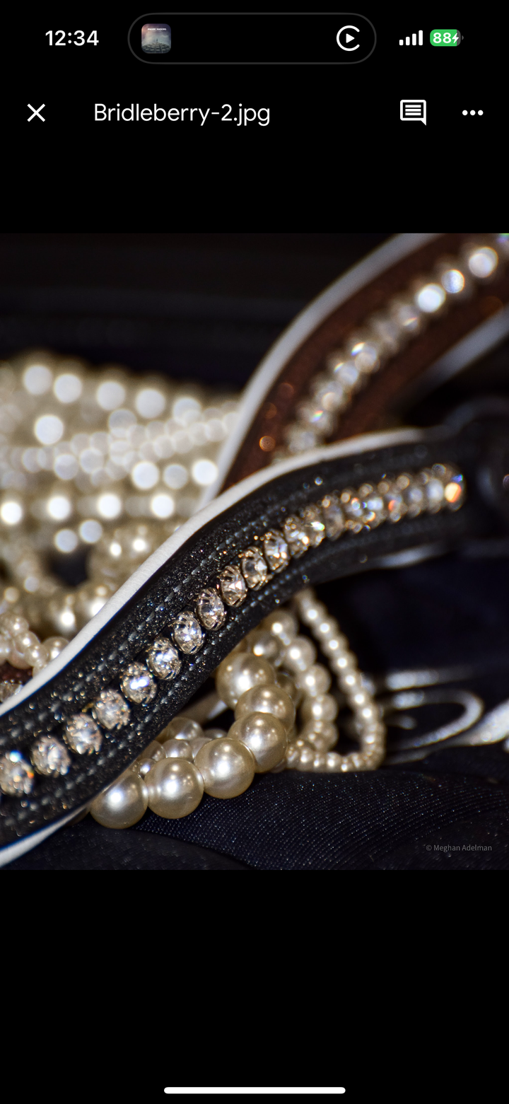 Sparkle Browband w/Large Crystals