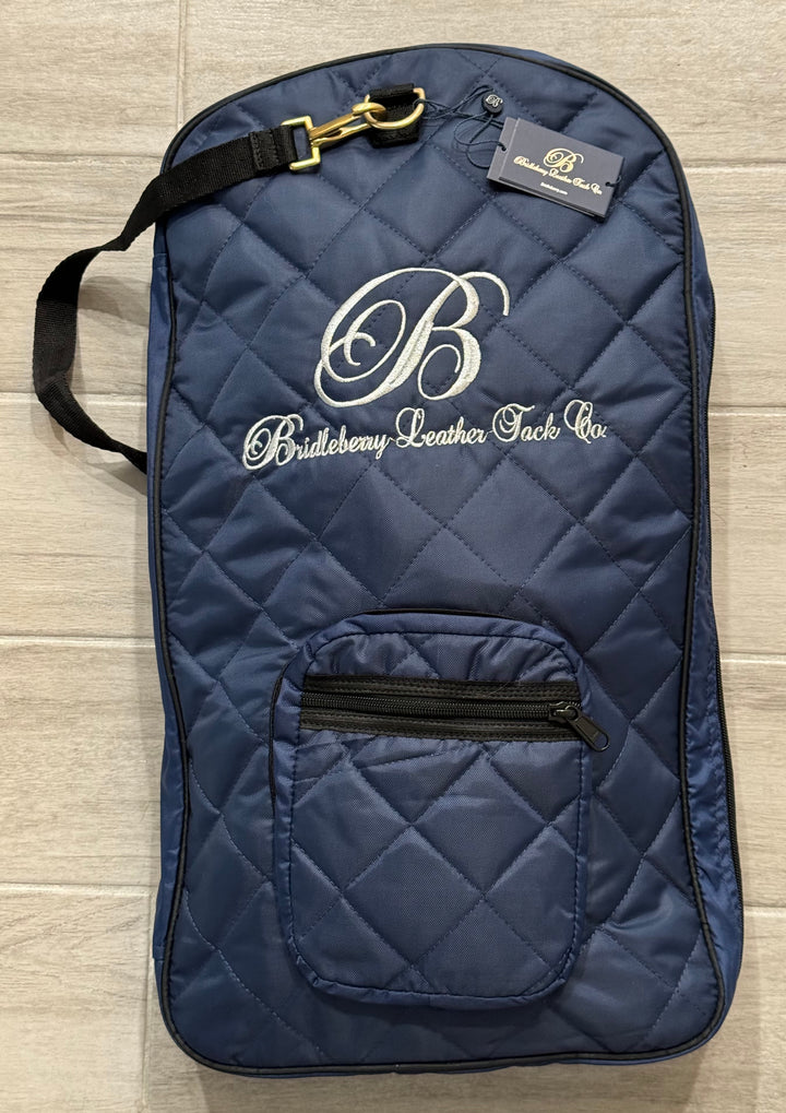 Quilted Bridle Bag in Bridleberry Blue