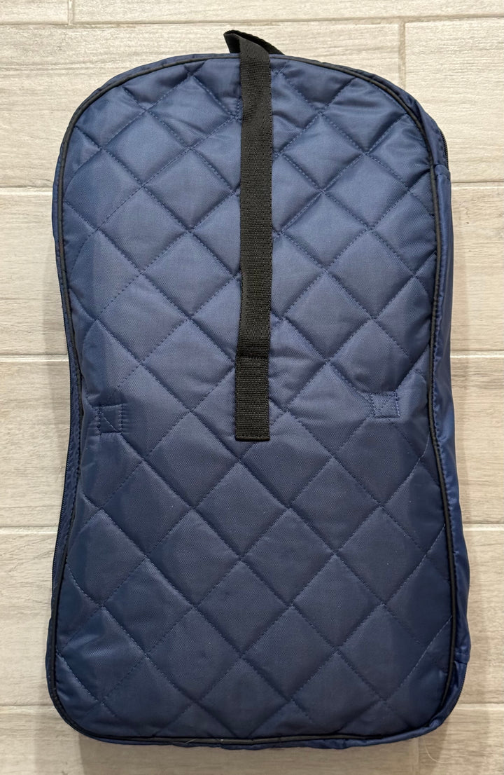 Quilted Bridle Bag in Bridleberry Blue