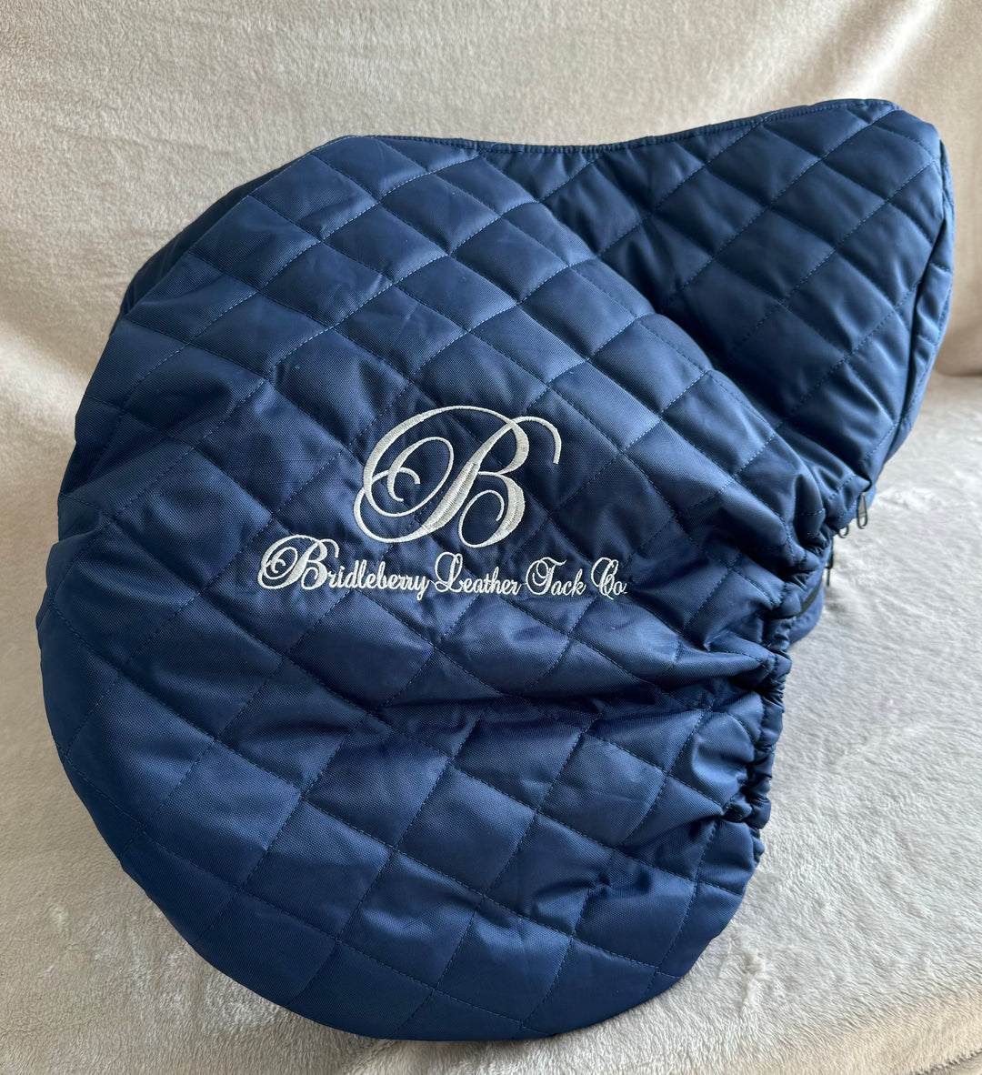 Quilted Saddle Cover in Bridleberry Blue