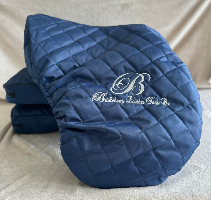 Quilted Saddle Cover in Bridleberry Blue