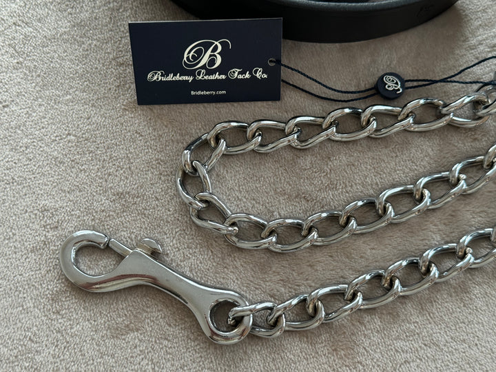 RacingTack-Full Grain Leather Lead Shank w/ 30" Chain