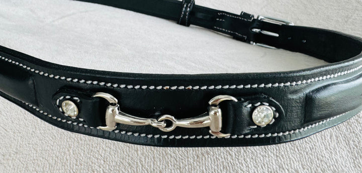 Women's Full Grain Leather Belt w/ Horse Bits