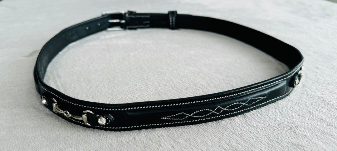 Women's Full Grain Leather Belt w/ Horse Bits