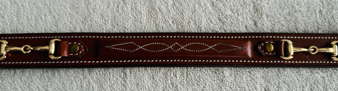 Women's Full Grain Leather Belt w/ Horse Bits