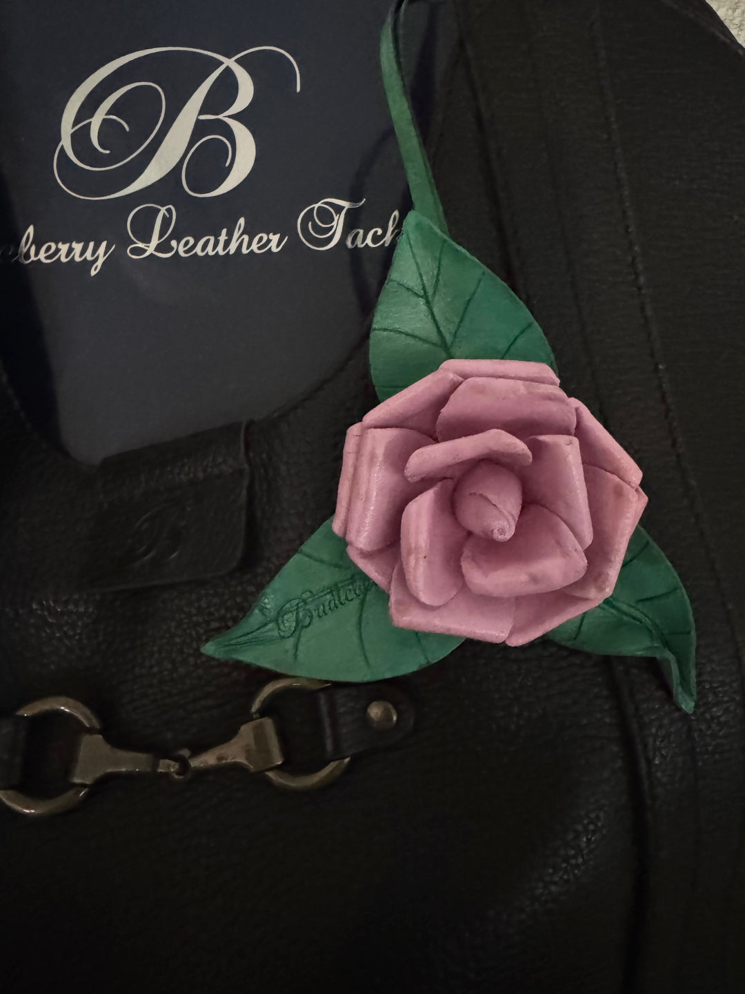 Leather Rose Charms