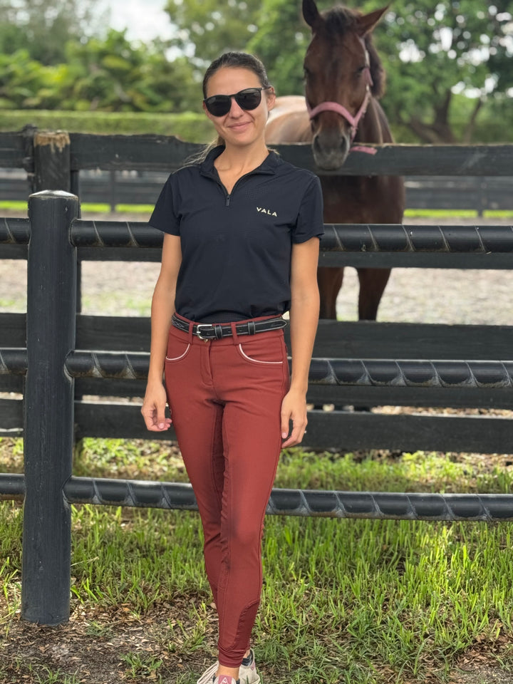 Women's Full Grain Leather Belt w/ Horse Bits