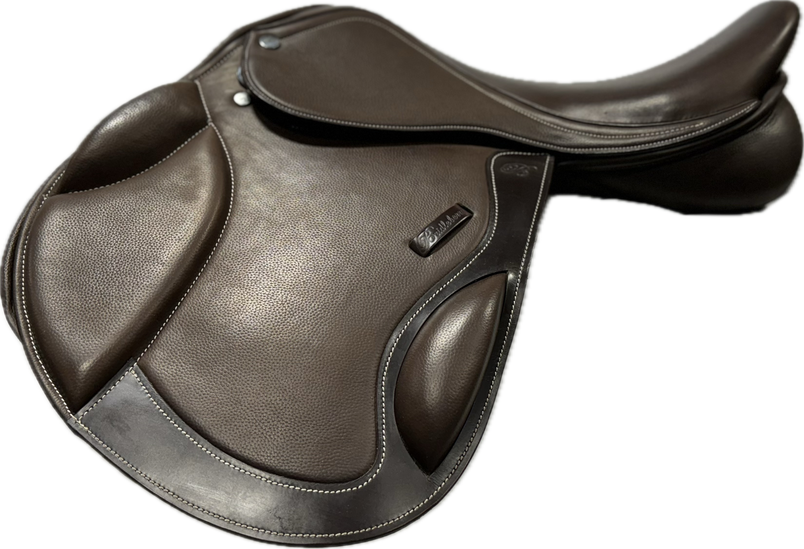 Italian Full Grain Leather Jumper / All Purpose Saddle in Two Tone Brown