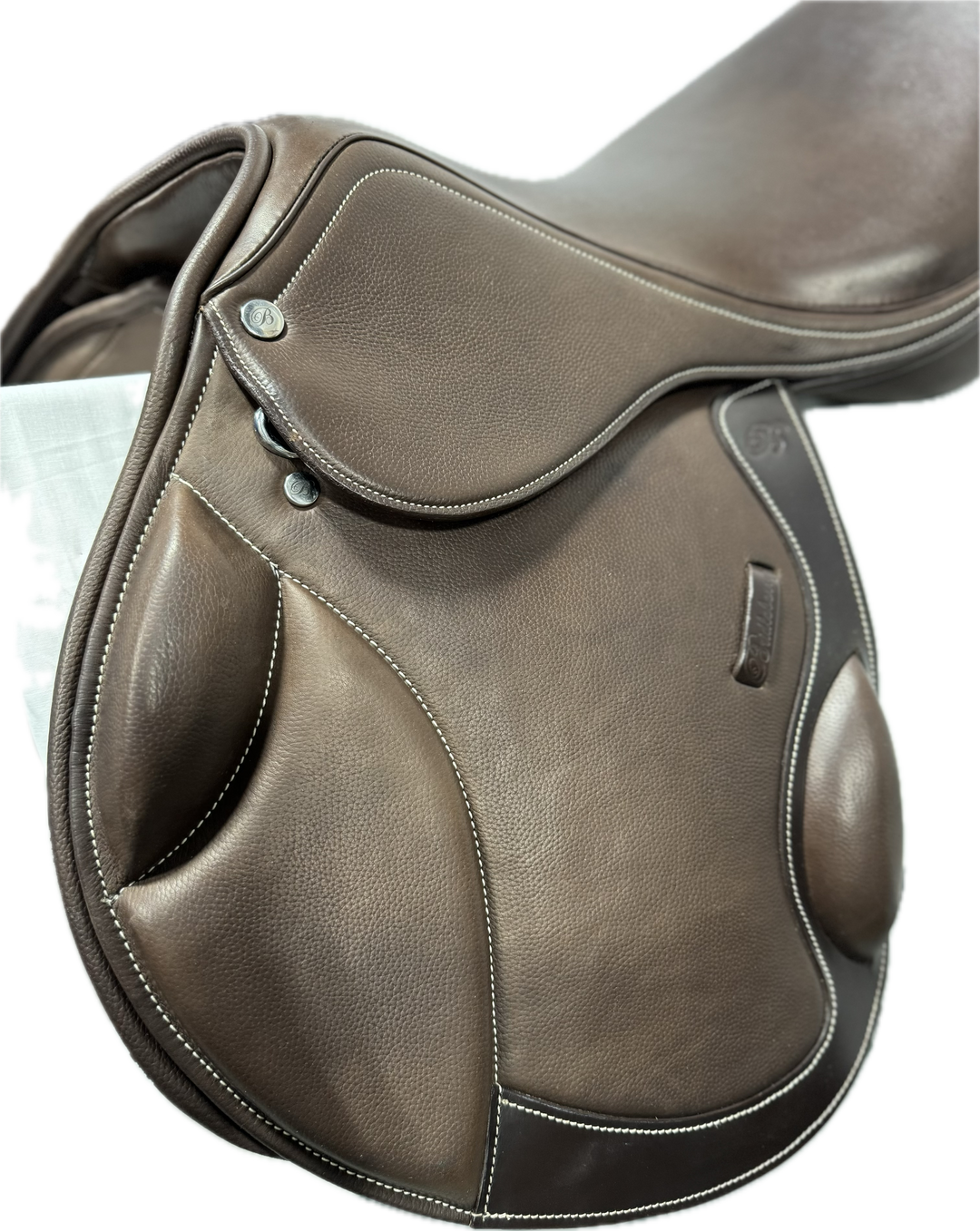 Italian Full Grain Leather Jumper / All Purpose Saddle in Two Tone Brown