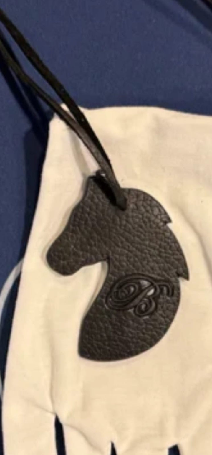 Leather Horse Head Charm