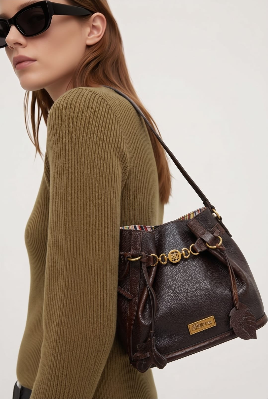 #28 The Bourbon Oak Bucket Bag